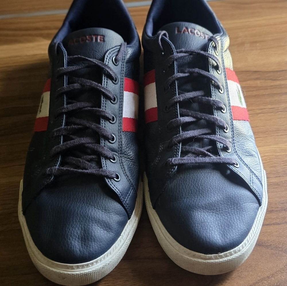 Lacoste Grand Vulc 120 Low Top Leather Sneakers Mens Size 11.5 - Picture 3 of 7